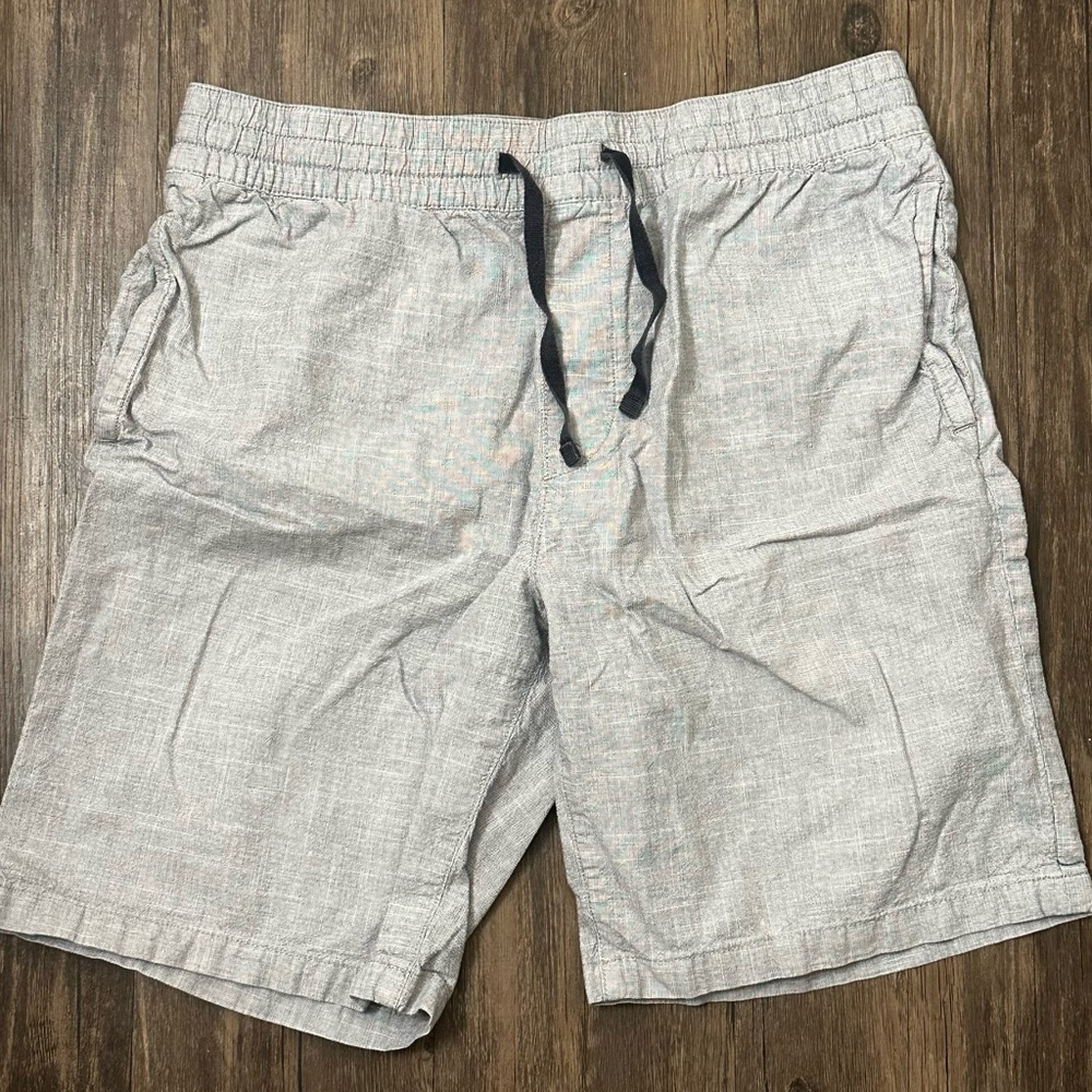 H&M Shorts  Blue and White pattern 100% Cotton Draw String Men's Size  M